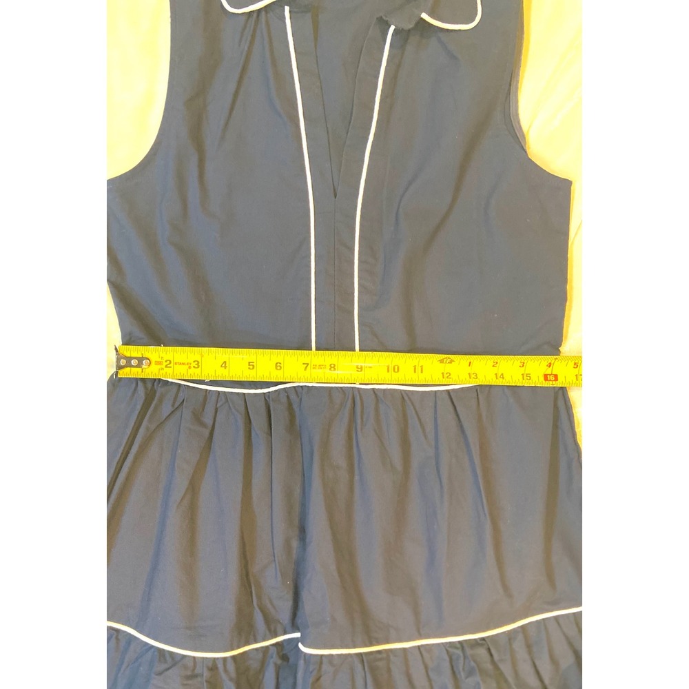 Kiel James Patrick Dress Nautical Tiered Sleeveless with White Piping Trim - Picture 12 of 15